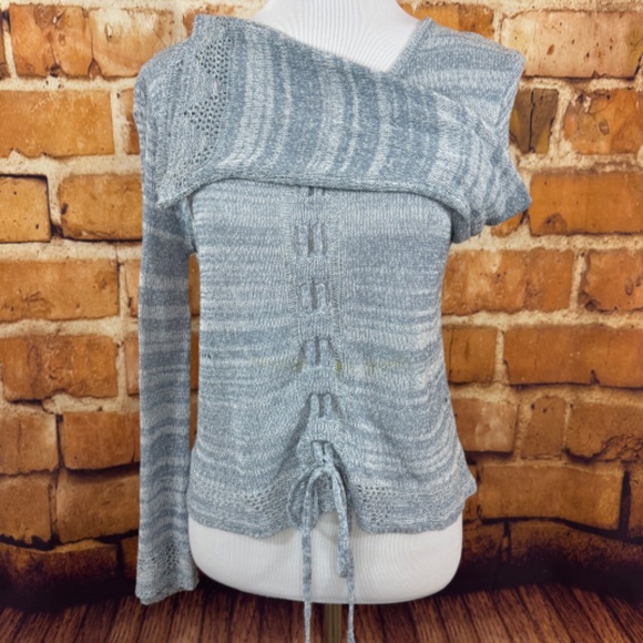 Blue Mystree Knit Sweater Size S - Picture 2 of 3